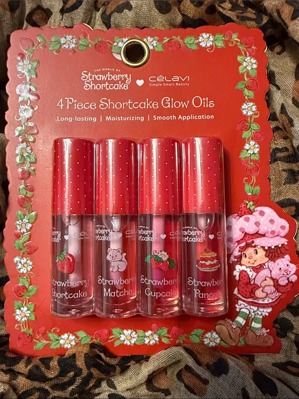 Strawberry Shortcake 4-Piece Red Shortcake Glow Oils